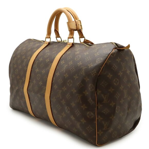 LOUIS VUITTON Brown Monogram Keepall 50 Boston Bag - Picture 3 of 9